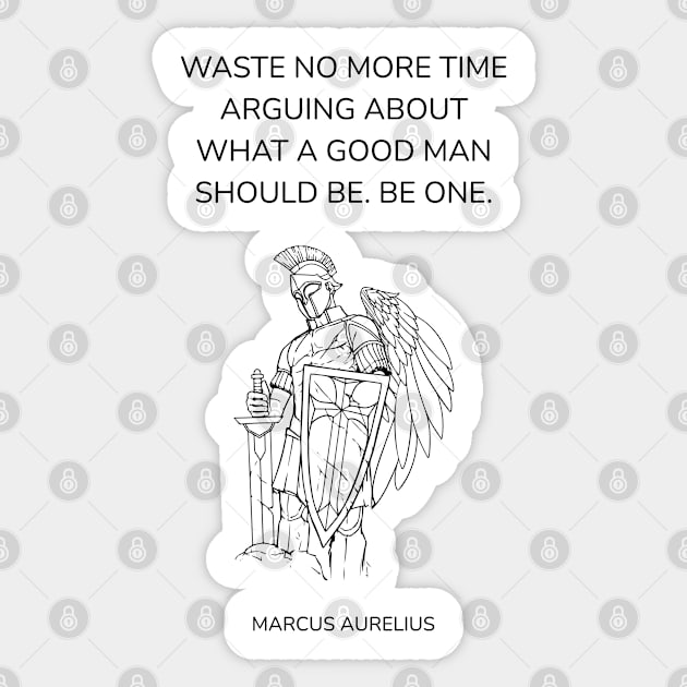 Marcus Aurelius Stoic Quote Sticker by Stoic King